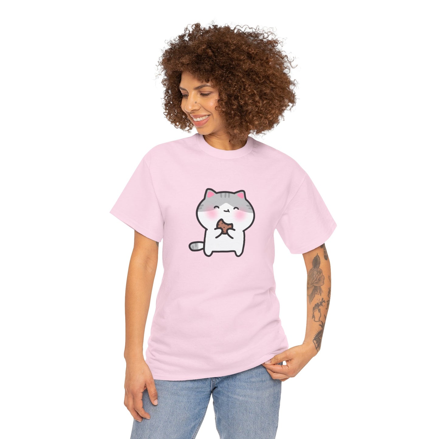 Cookie Lover Pink Pajama Tshirt Inspired by Pudding Kitties