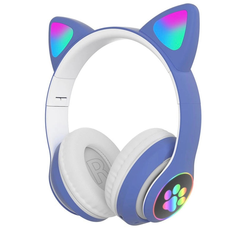 Cat ear bluetooth headset