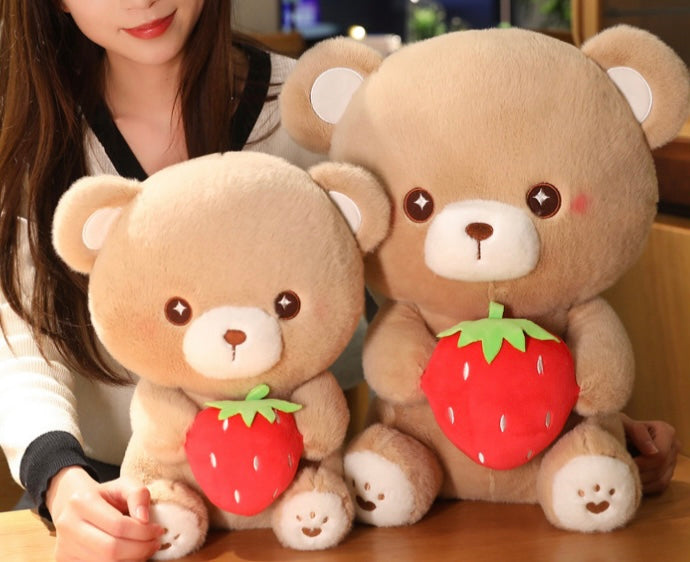 Strawberry bear plushie