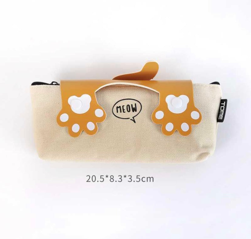 Two cat paws pencil case
