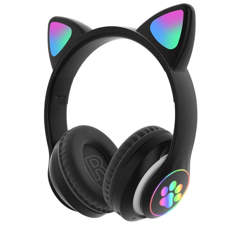Cat ear bluetooth headset