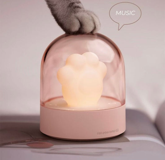 Cat paw music lamp