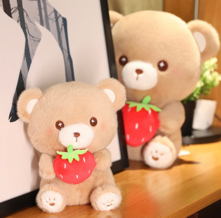 Strawberry bear plushie